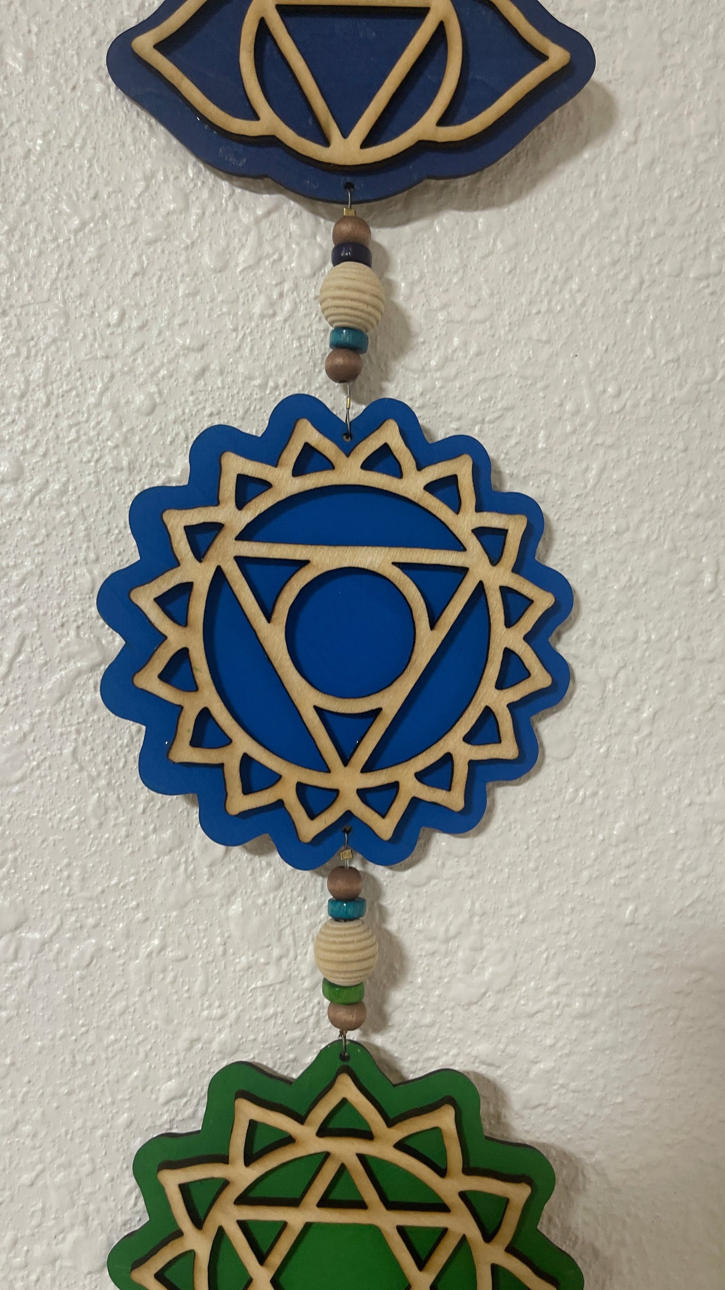 7 Chakra Wall Hanging Color Background