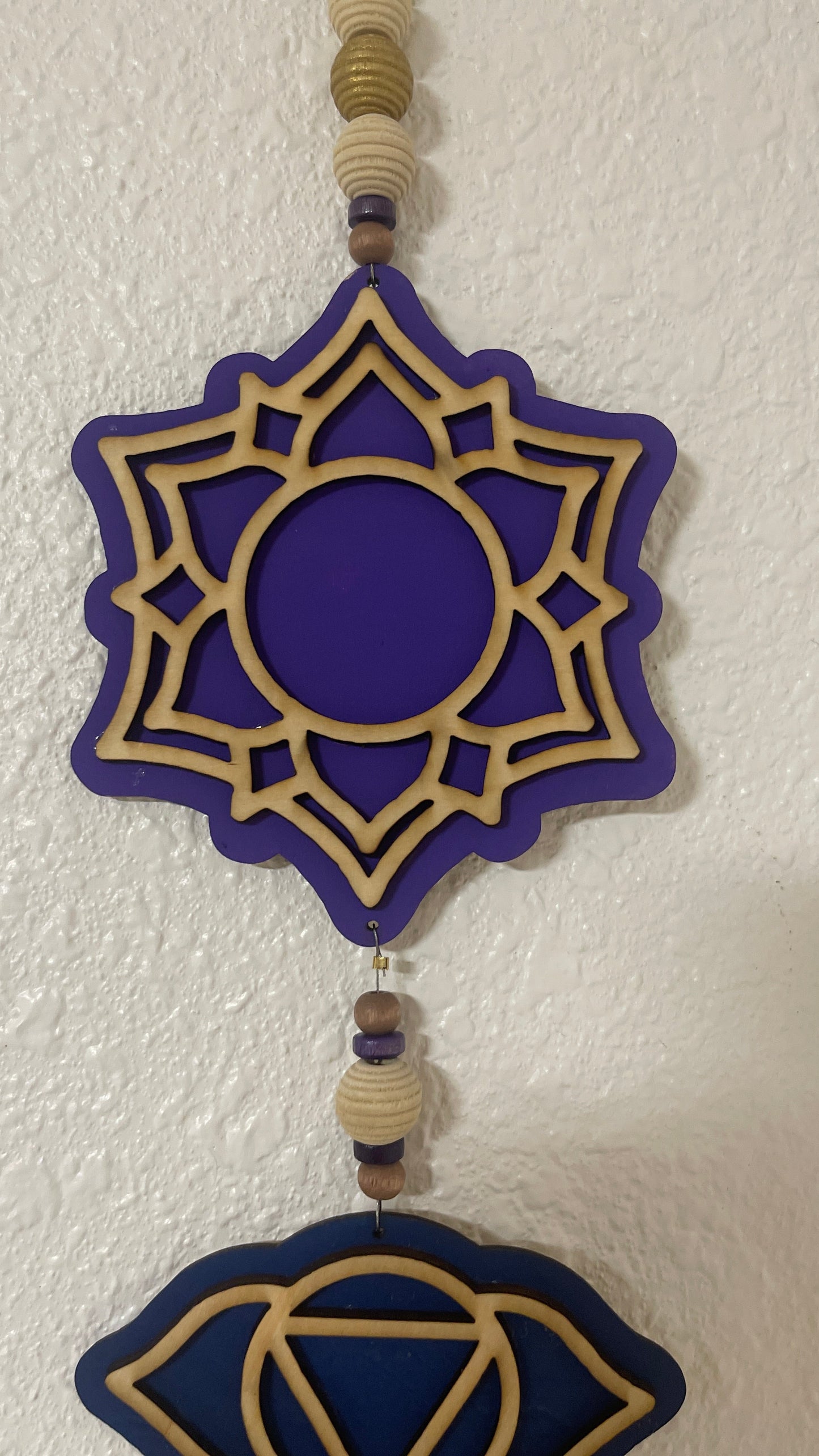 7 Chakra Wall Hanging Color Background
