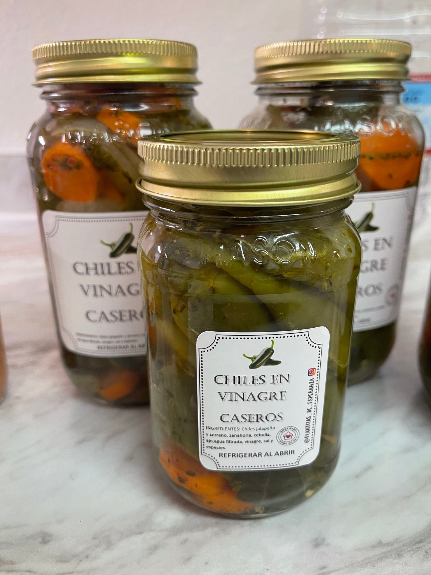 Artisans Homemade Pickled Jalapeños | Chiles en vinagre caseros-artesanales